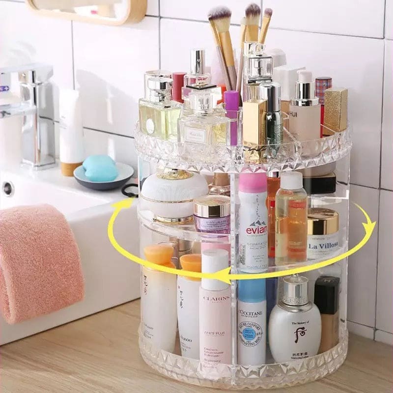 Rotating Makeup Organizer,Cosmetic Storage - Image 4