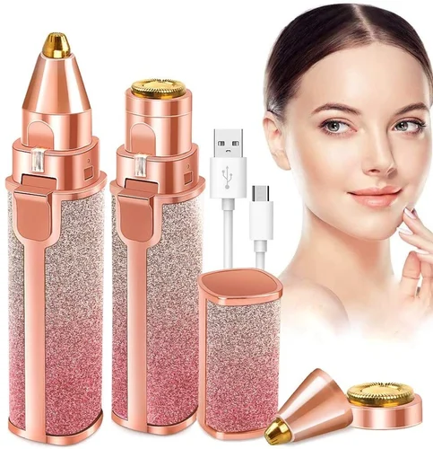 Portable Eyebrow Trimmer For Women 2 In 1 CF-001B Rechargeable, Epilator For Women, For Women 2 In 1 Facial And Eyebrow Hair Remover