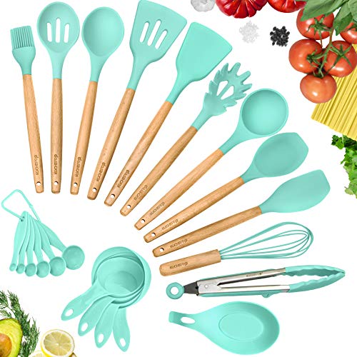 Spoon holder 12pcs Kitchen Silicone Spoon with Holder