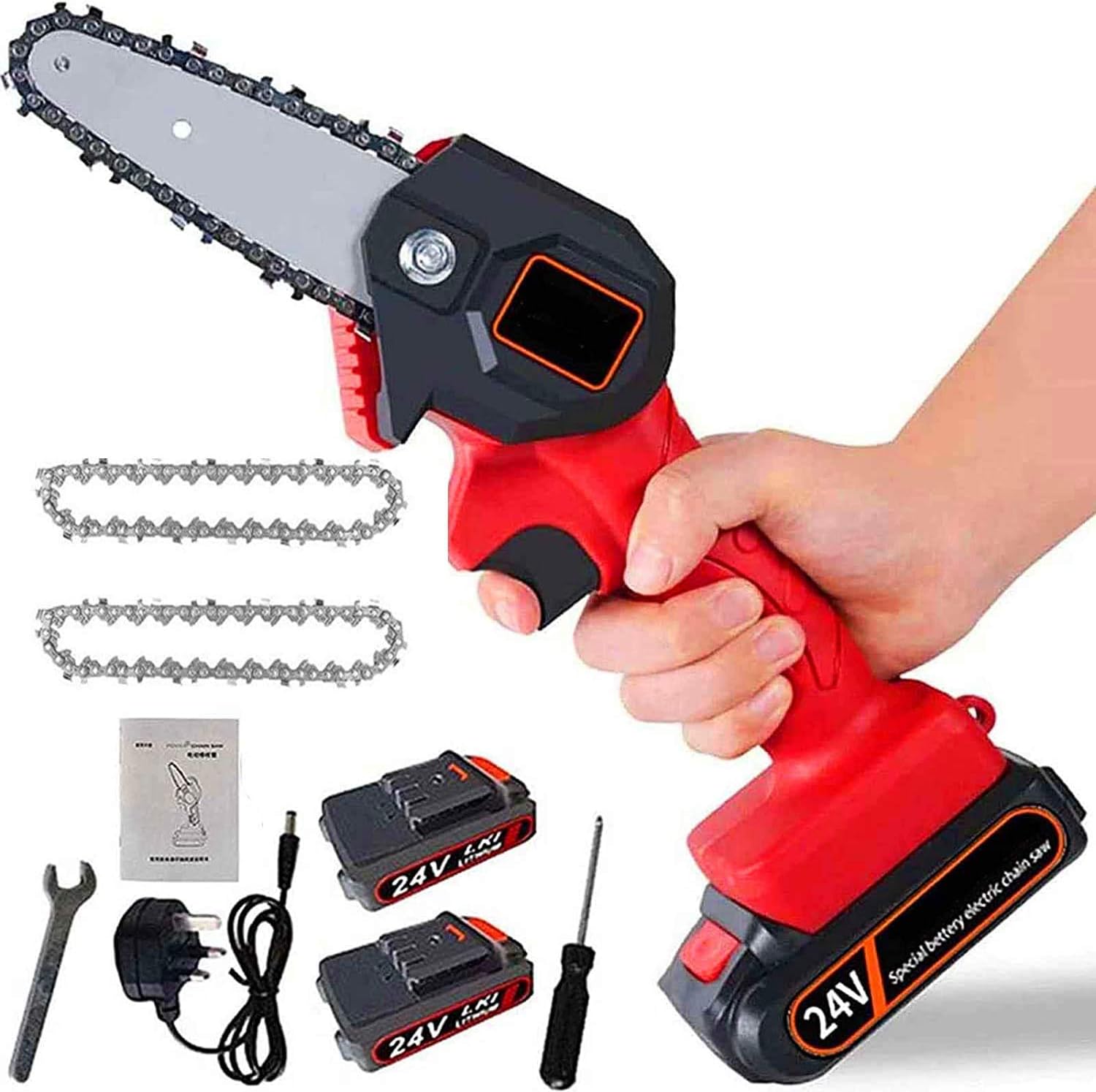 Electric Chainsaw Cordless Mini 24V