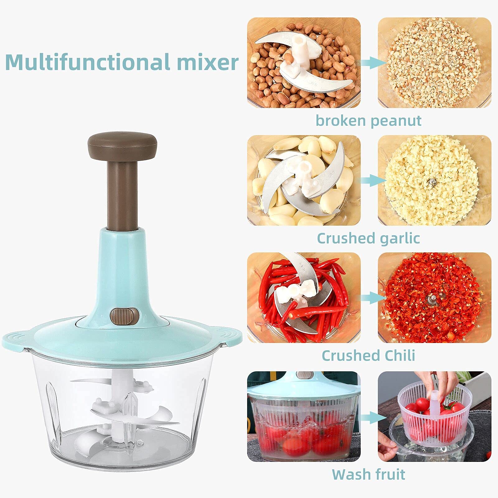 food processer, Manual Vegetable Food Chopper